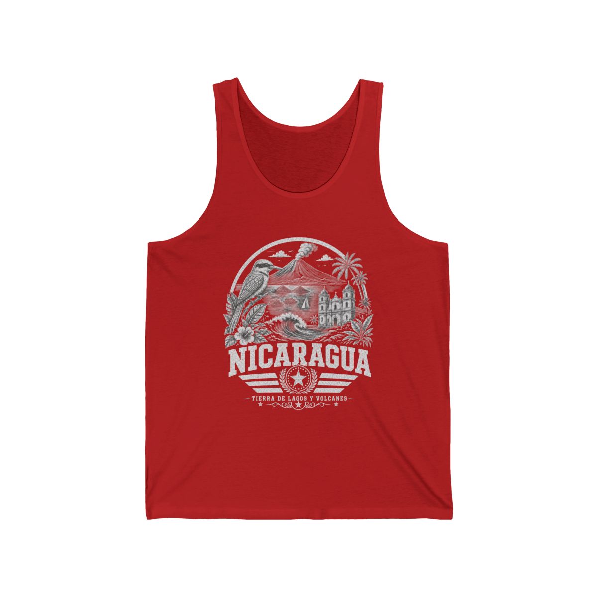 Nicaragua vintage landmarks men's tee — iconic landmark design | Nameshi Destinations (view 8)