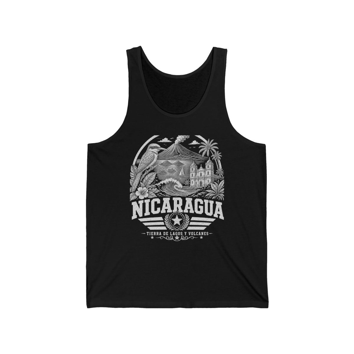 Nicaragua Men's Tank Top — Black