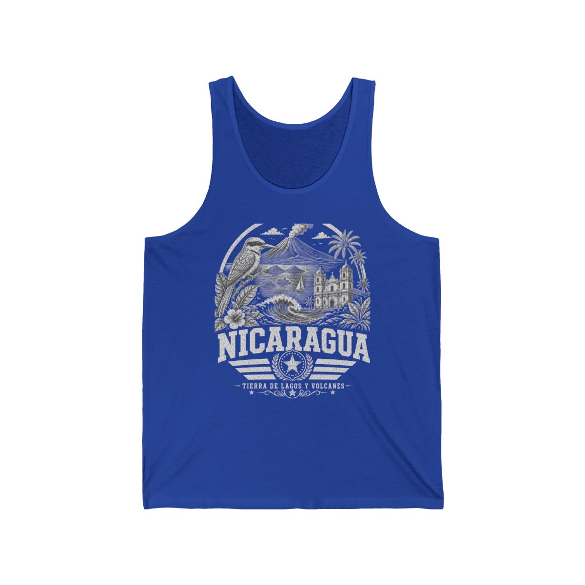 Nicaragua Men's Tank Top — True Royal