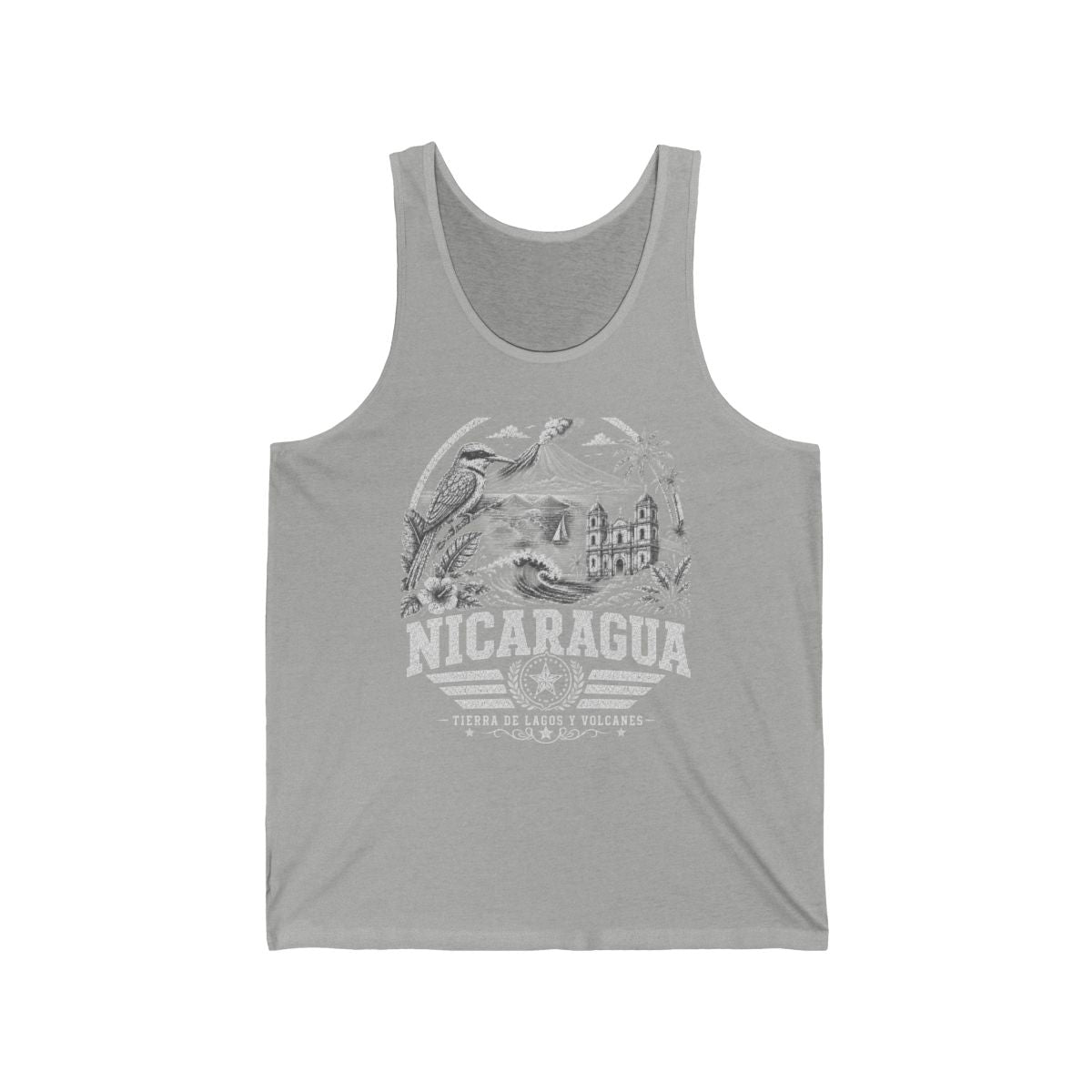 Nicaragua Men's Tank Top — Athletic Heather