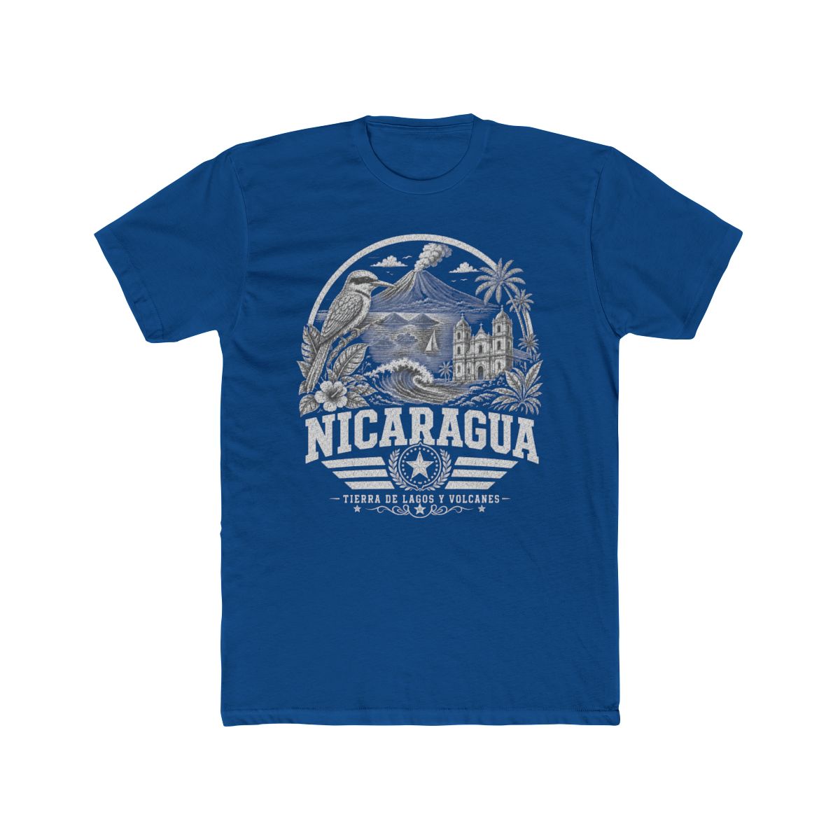 Nicaragua vintage landmarks men's tee — iconic landmark design | Nameshi Destinations (view 10)
