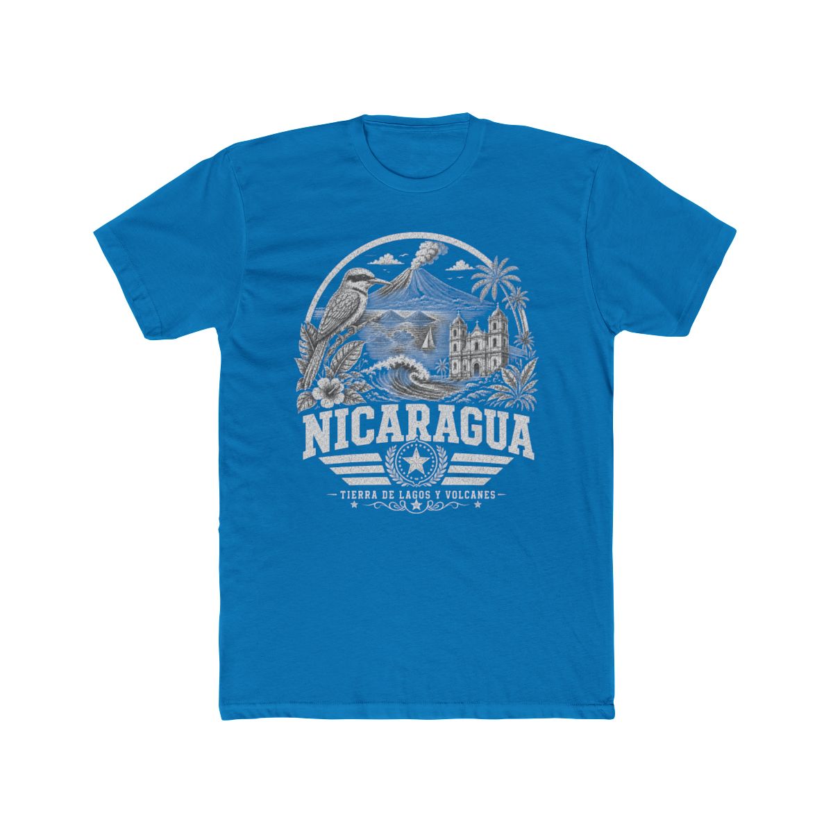 Nicaragua vintage landmarks men's tee — iconic landmark design | Nameshi Destinations (view 9)