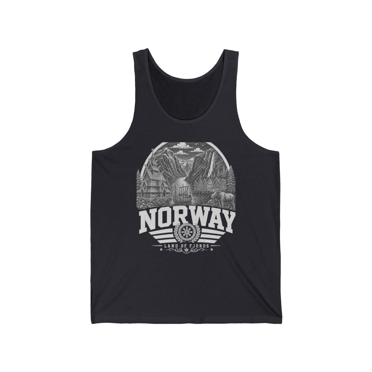 Norway Men's Tank Top — Dark Grey
