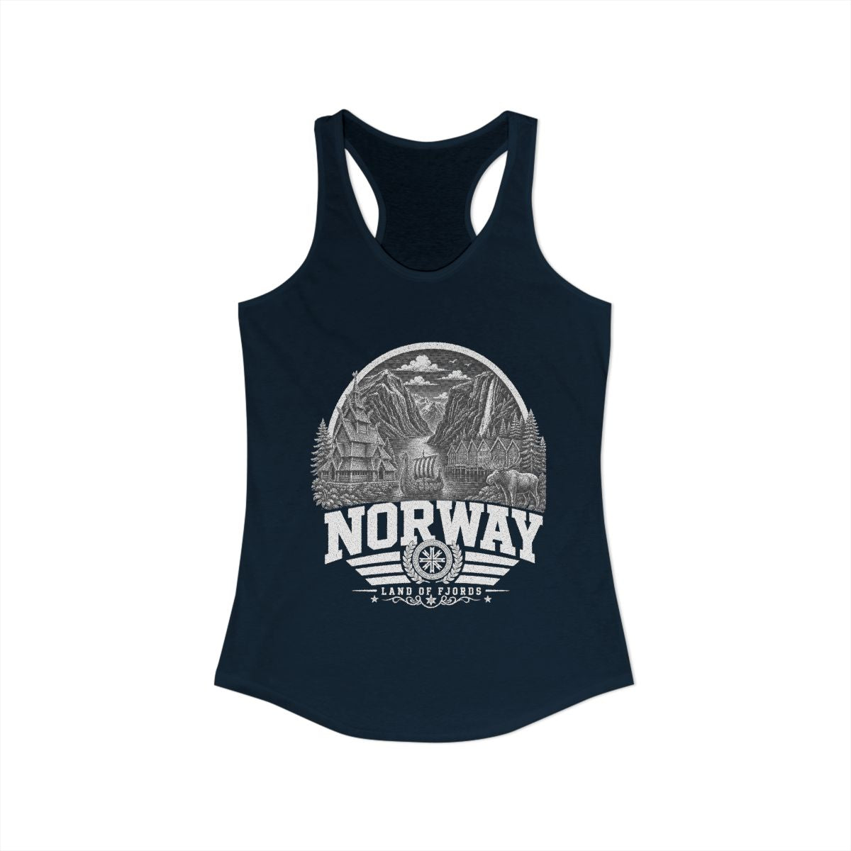 Norway Women's Tank Top — Solid Midnight Navy