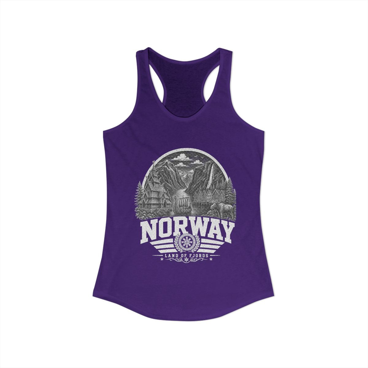 Norway Women's Tank Top — Solid Purple Rush