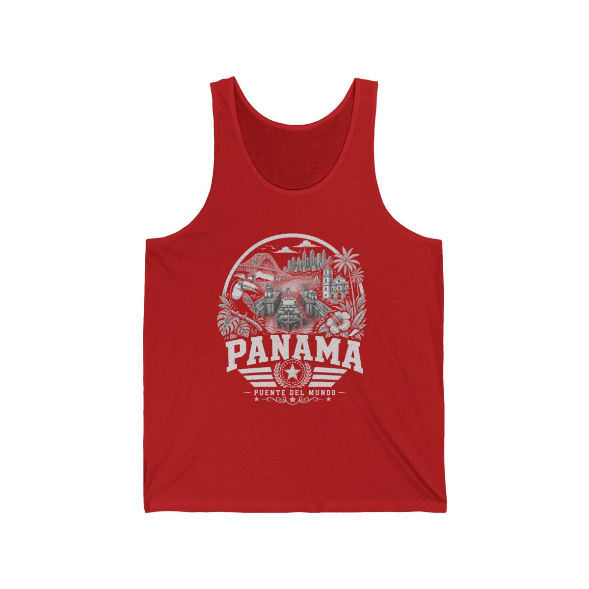 Panama vintage landmarks men's tee — iconic landmark design | Nameshi Destinations (view 8)