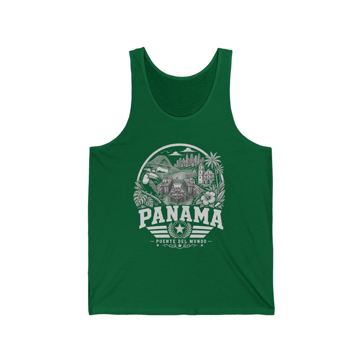 Panama vintage landmarks men's tee — iconic landmark design | Nameshi Destinations (view 4)