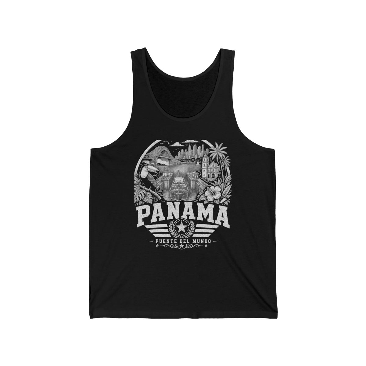 Panama Men's Tank Top — Black