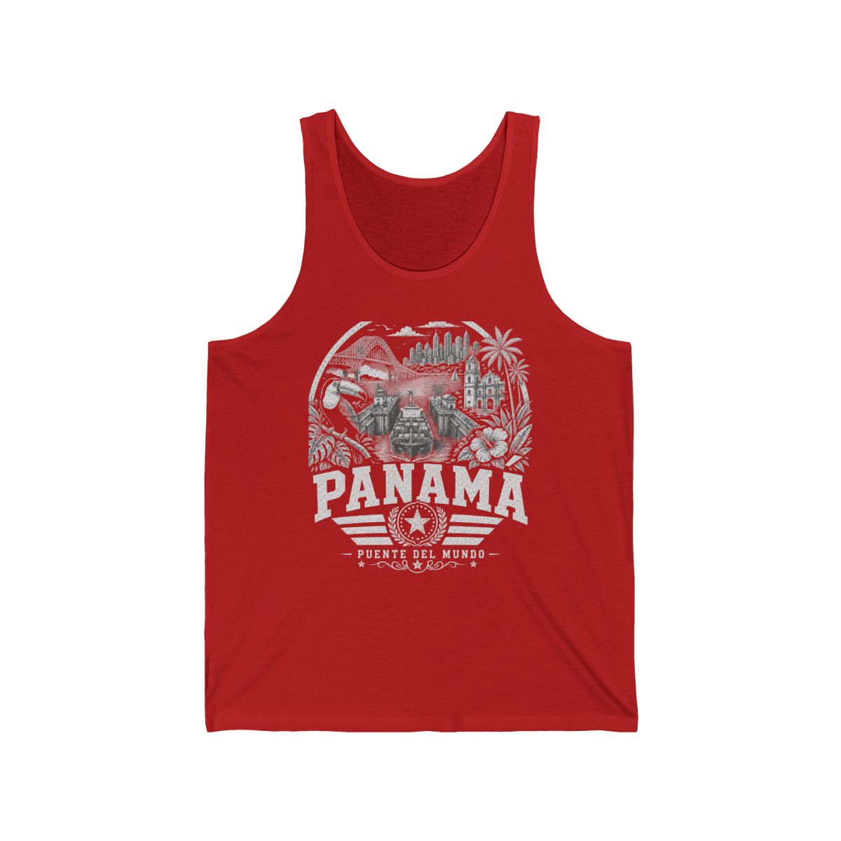 Panama Men's Tank Top — Red