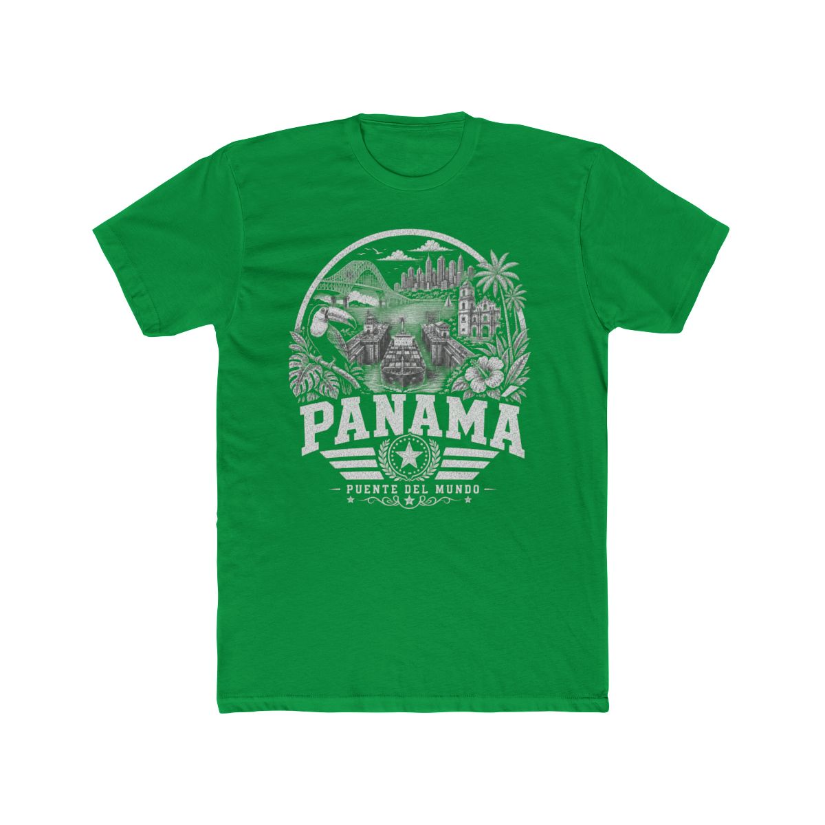 Panama vintage landmarks men's tee — iconic landmark design | Nameshi Destinations (view 6)