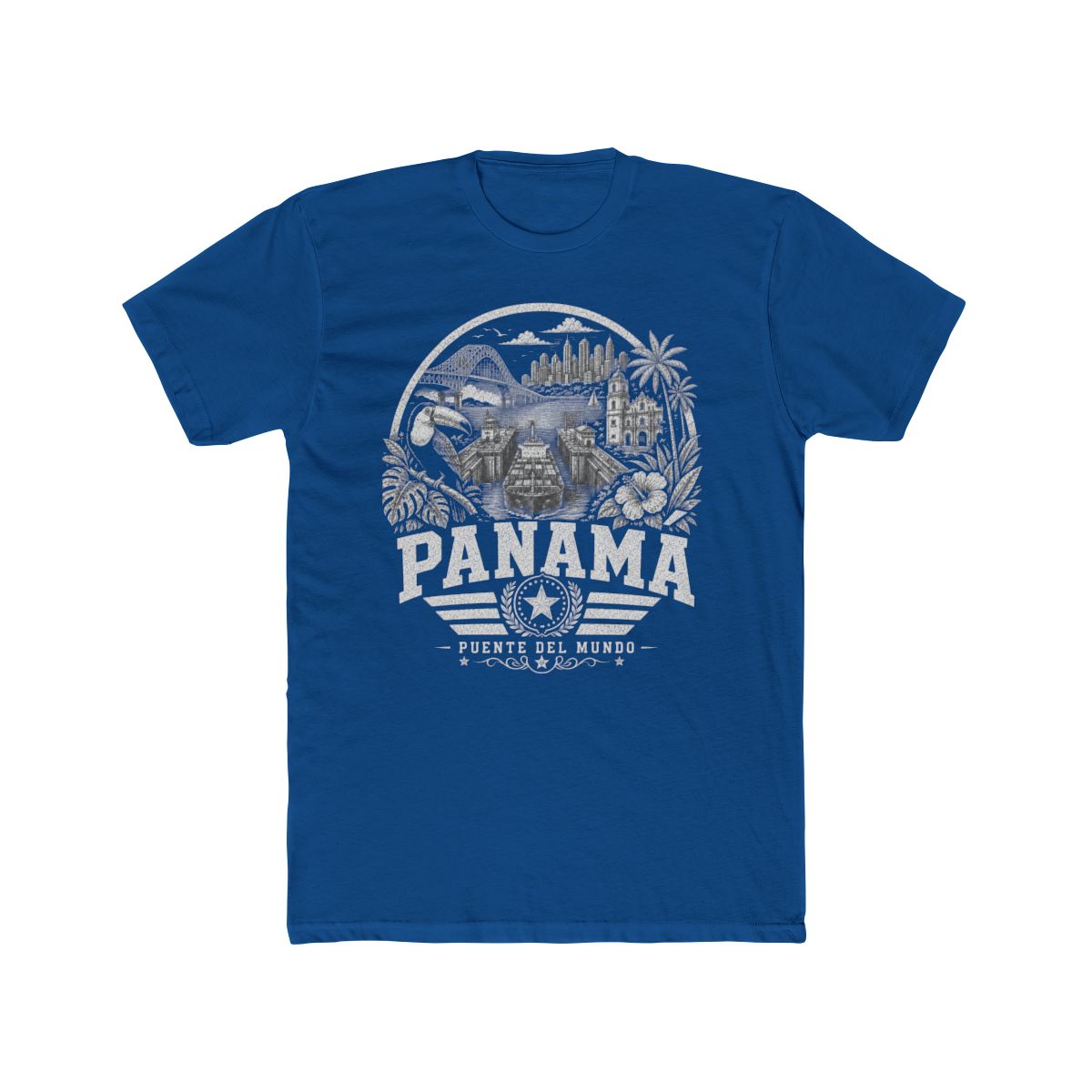 Panama vintage landmarks men's tee — iconic landmark design | Nameshi Destinations (view 10)