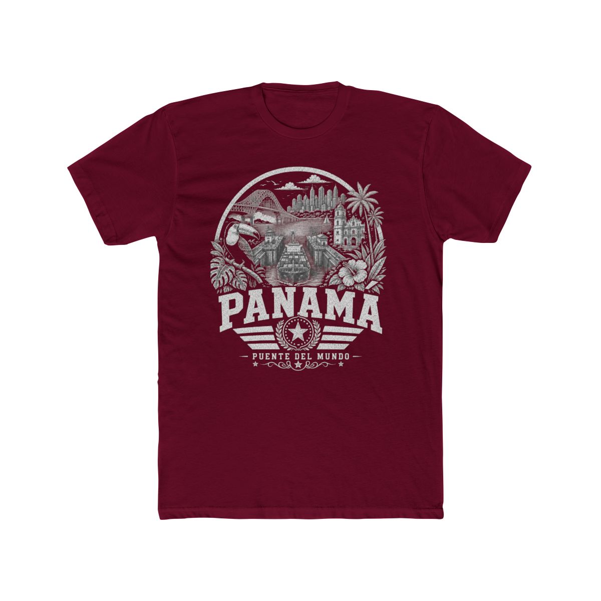Panama vintage landmarks men's tee — iconic landmark design | Nameshi Destinations (view 14)