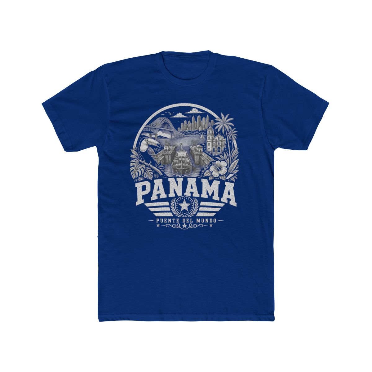 Panama vintage landmarks men's tee — iconic landmark design | Nameshi Destinations (view 11)