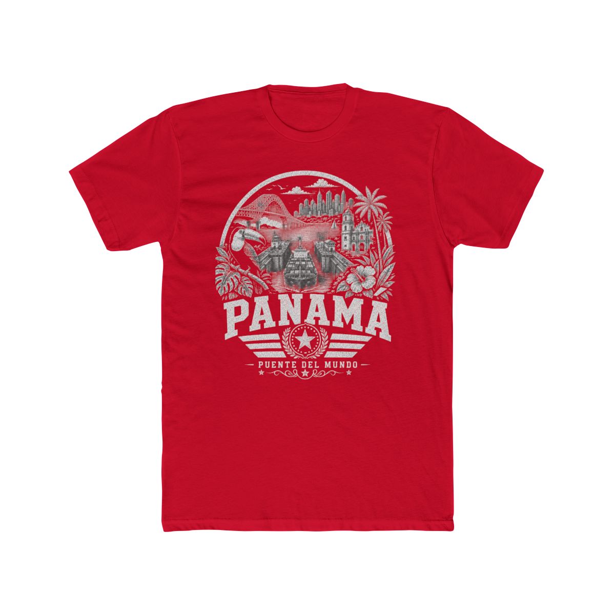 Panama vintage landmarks men's tee — iconic landmark design | Nameshi Destinations (view 15)