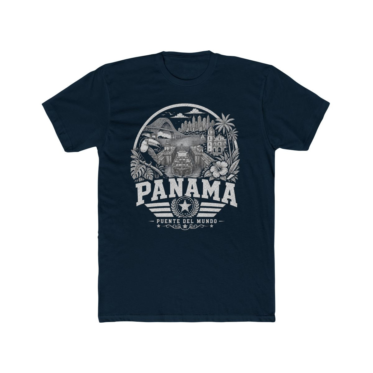 Panama vintage landmarks men's tee — iconic landmark design | Nameshi Destinations (view 12)