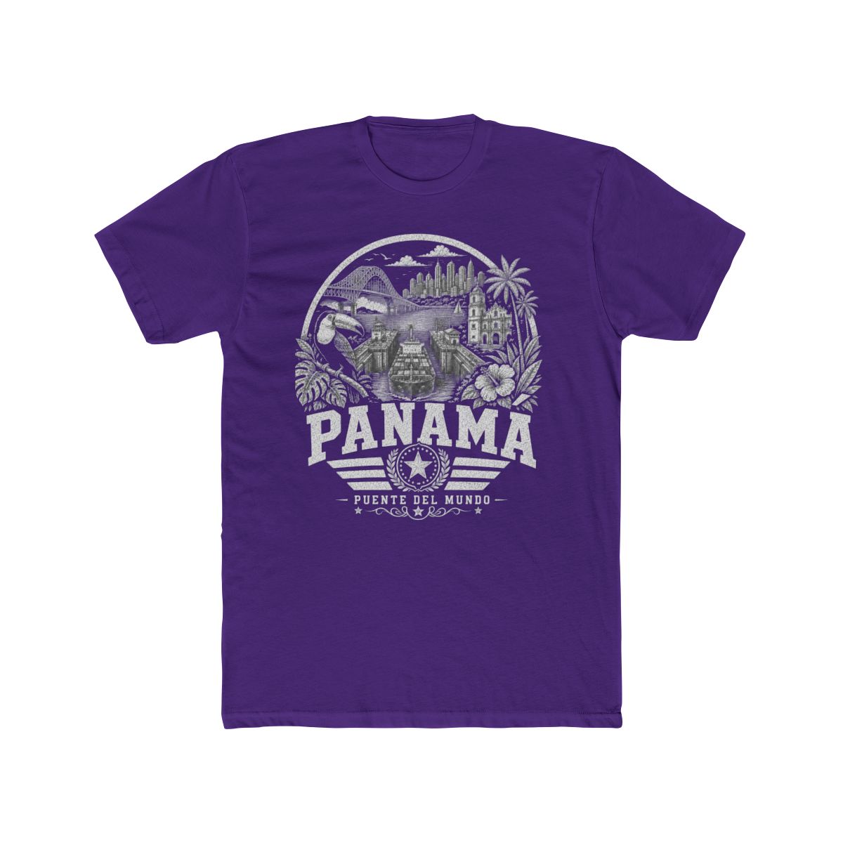Panama vintage landmarks men's tee — iconic landmark design | Nameshi Destinations (view 13)