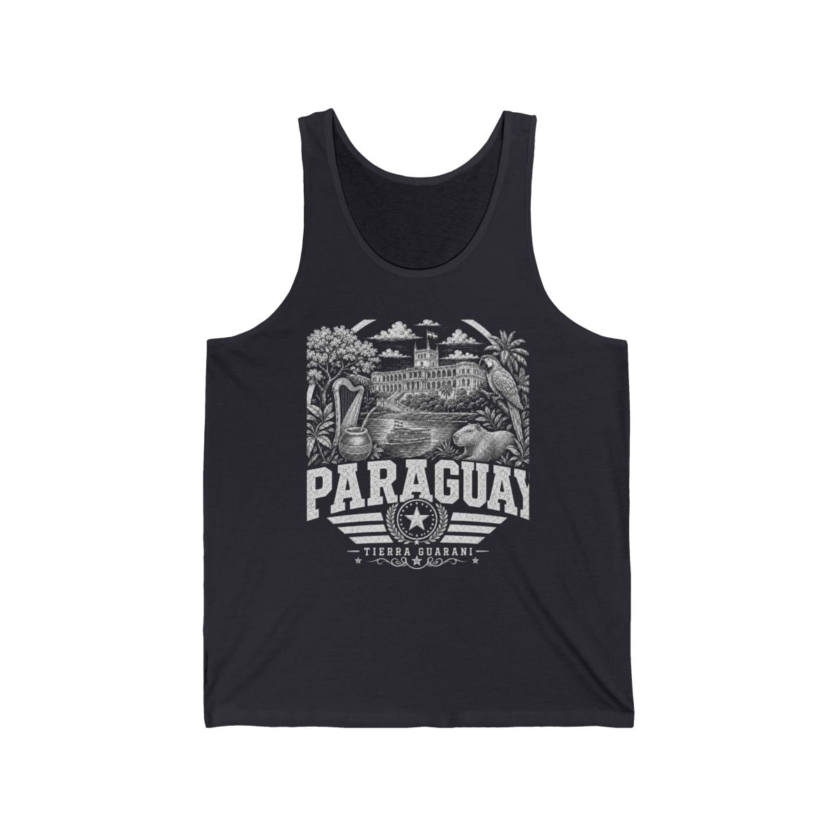 Paraguay Men's Tank Top — Dark Grey