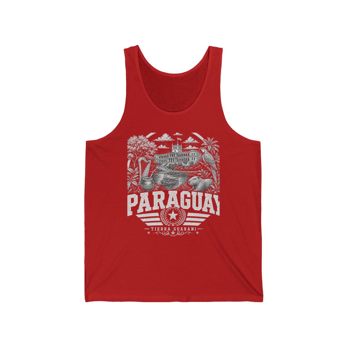 Paraguay Men's Tank Top — Red