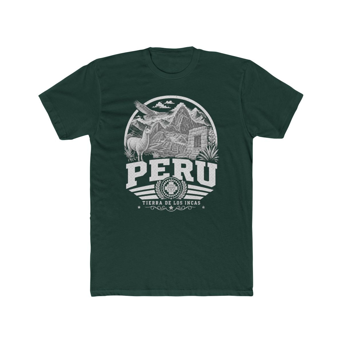 Peru vintage landmarks men's tee — iconic landmark design | Nameshi Destinations (view 7)