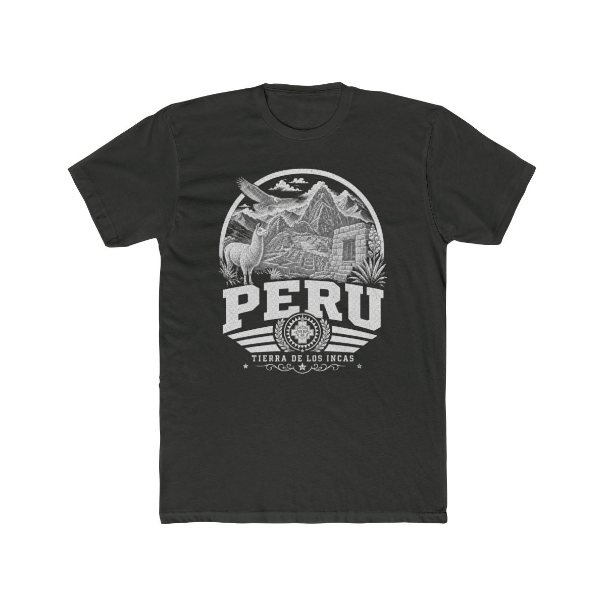 Peru vintage landmarks men's tee — iconic landmark design | Nameshi Destinations (view 5)