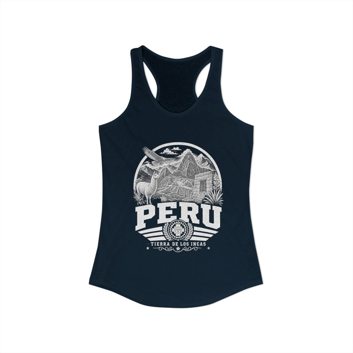 Peru vintage landmarks tank top — iconic landmark design | Nameshi Destinations (view 11)