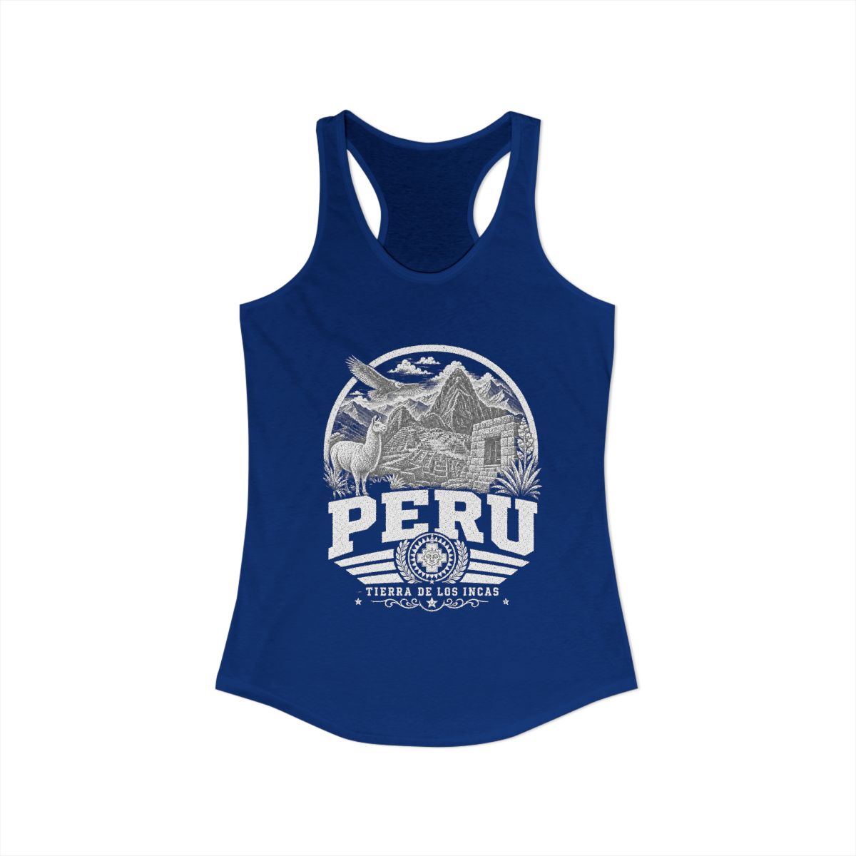 Peru vintage landmarks tank top — iconic landmark design | Nameshi Destinations (view 10)