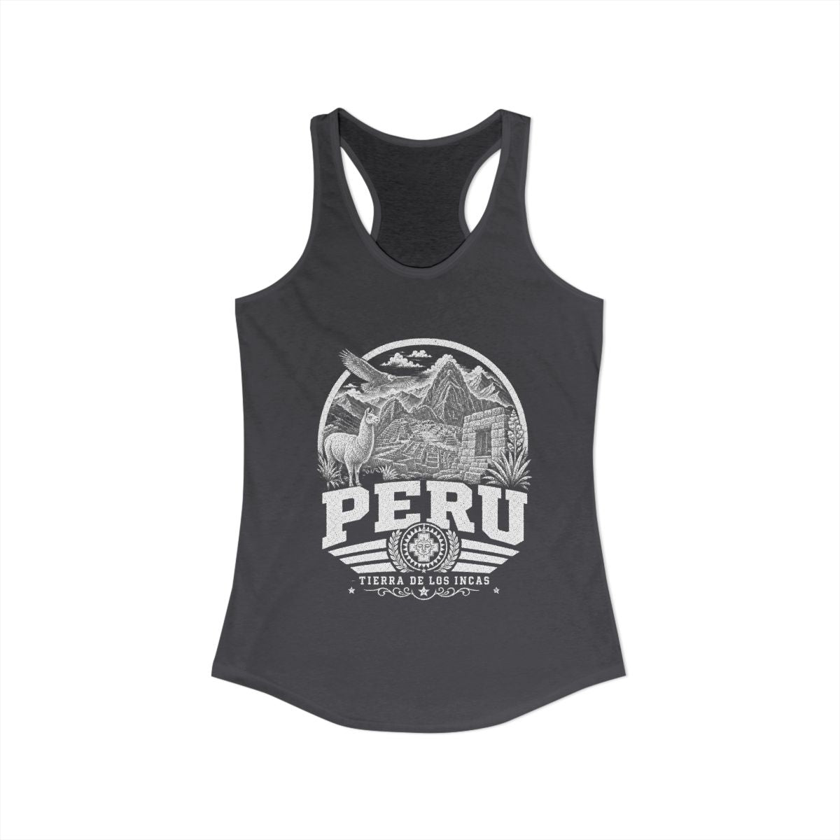 Peru vintage landmarks tank top — iconic landmark design | Nameshi Destinations (view 12)
