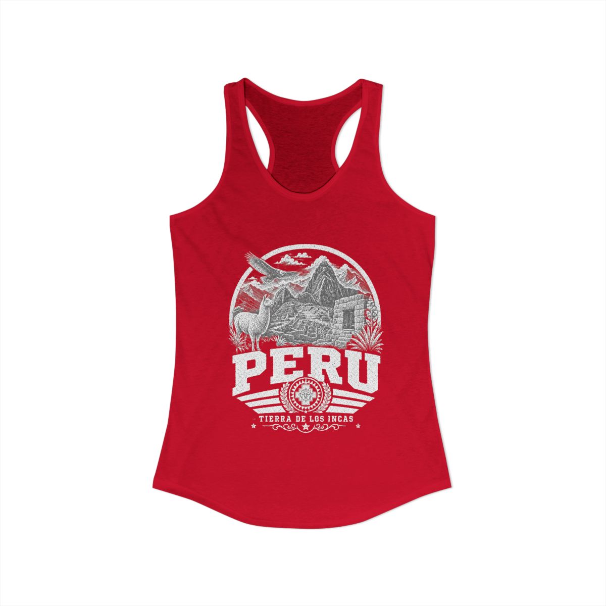 Peru vintage landmarks tank top — iconic landmark design | Nameshi Destinations (view 16)