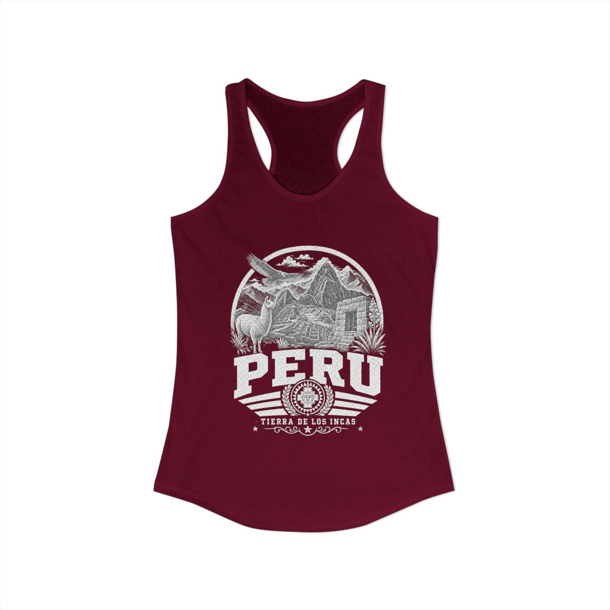 Peru vintage landmarks tank top — iconic landmark design | Nameshi Destinations (view 15)