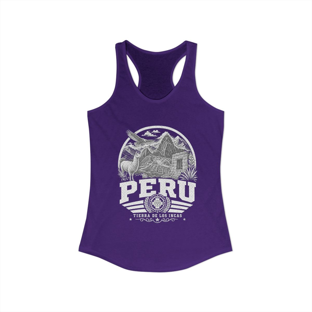 Peru vintage landmarks tank top — iconic landmark design | Nameshi Destinations (view 13)
