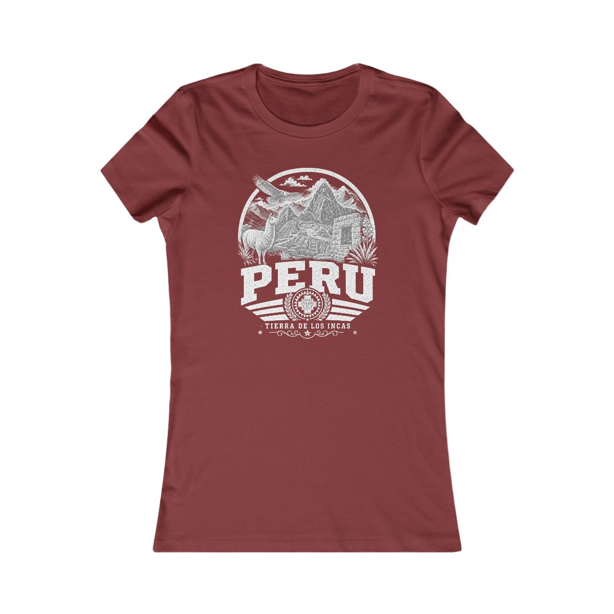 Peru women tee — Cardinal