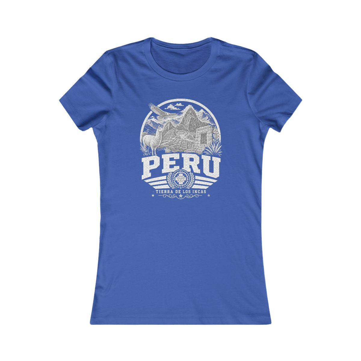 Peru women tee — True Royal