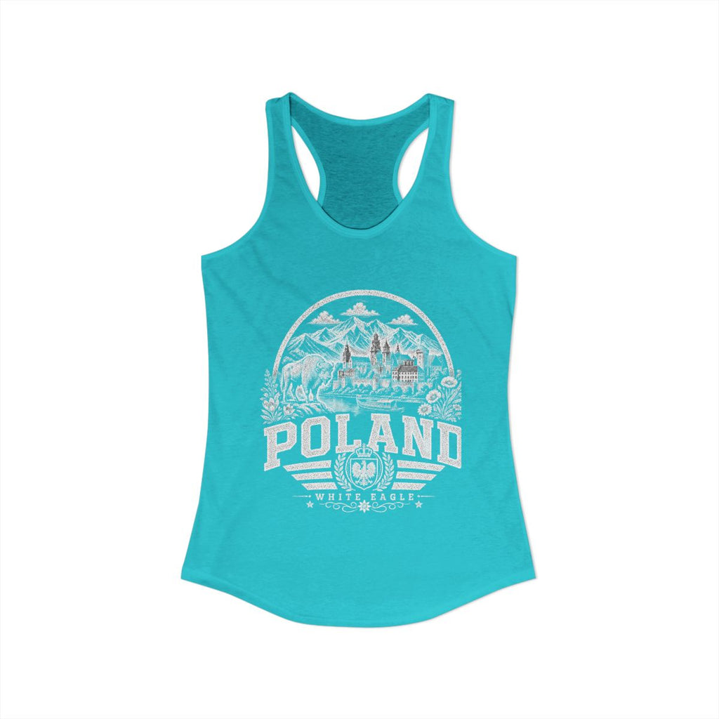 Poland vintage landmarks tank top — iconic landmark design | Nameshi Destinations (view 21)