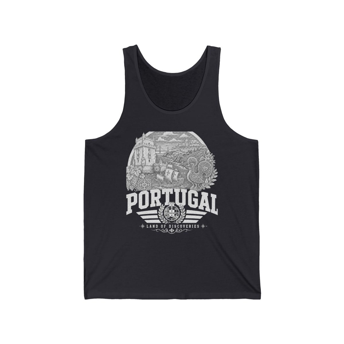 Portugal Men's Tank Top — Dark Grey