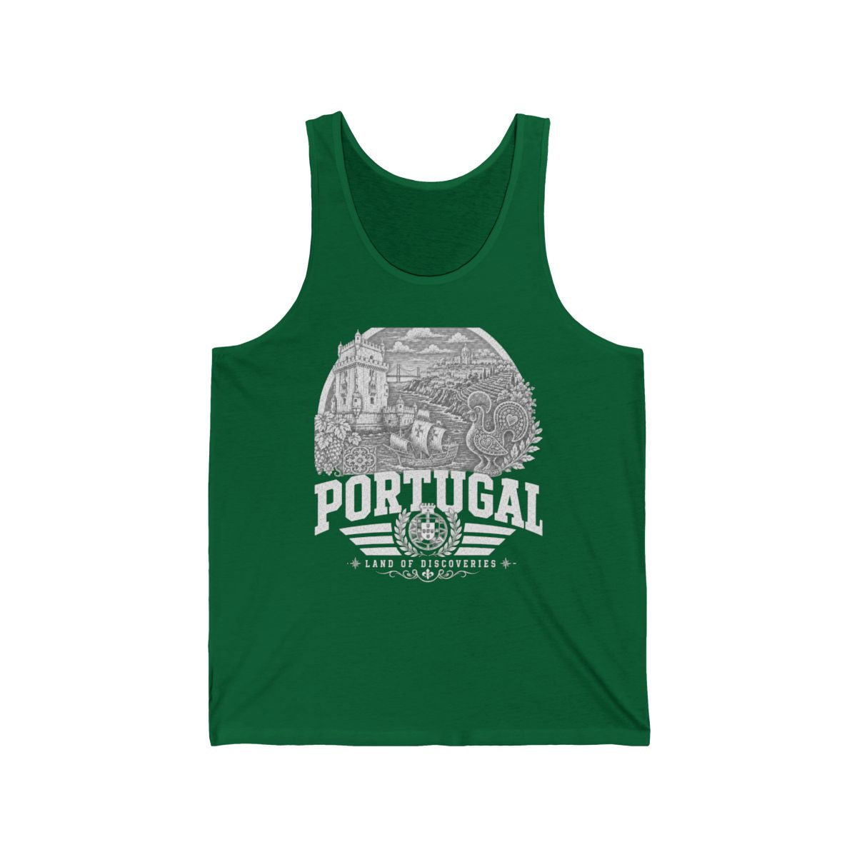 Portugal Men's Tank Top — Kelly (front)