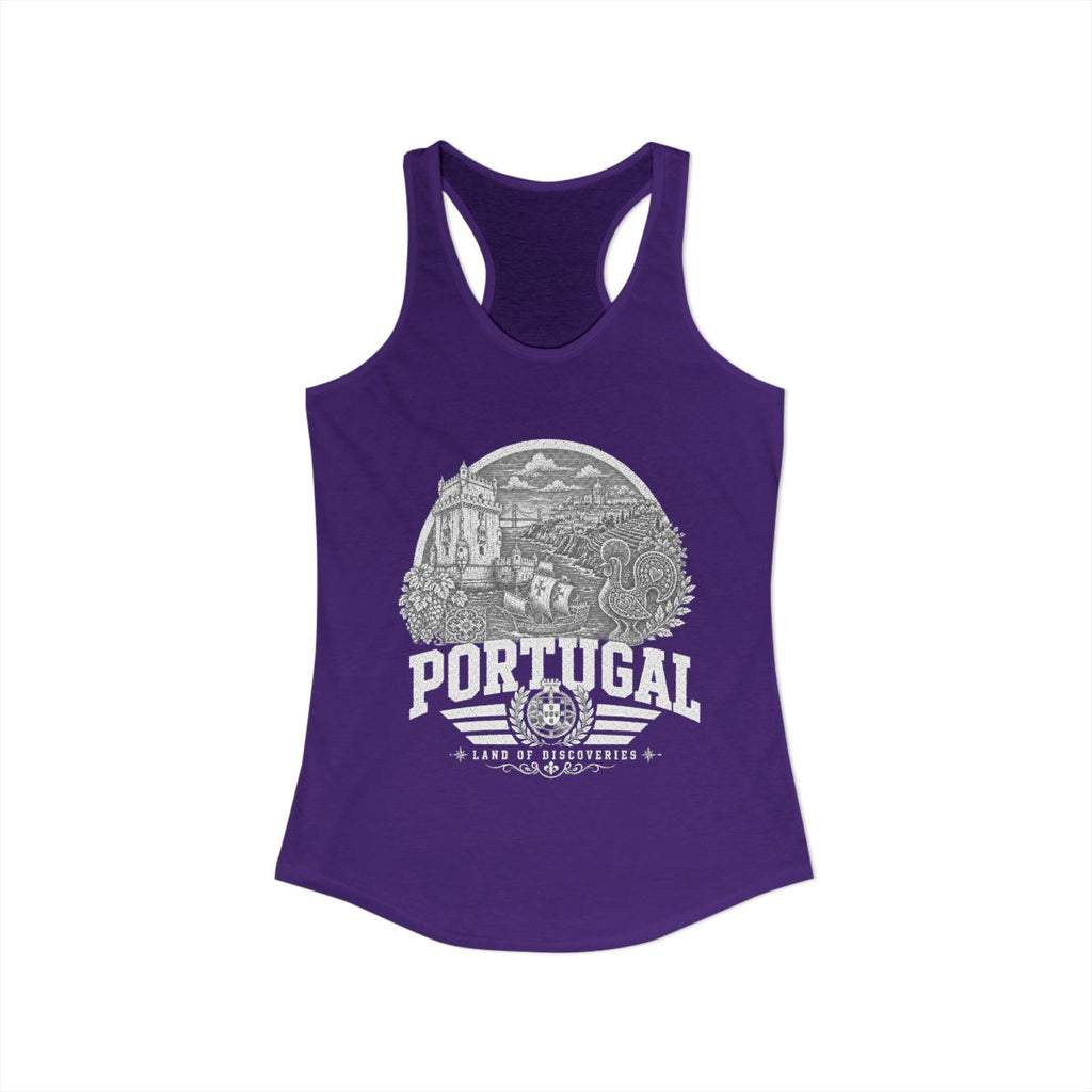 Portugal Women's Tank Top — Solid Purple Rush (front)