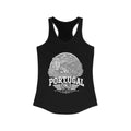 Portugal Women's Tank Top — Solid Black (front)