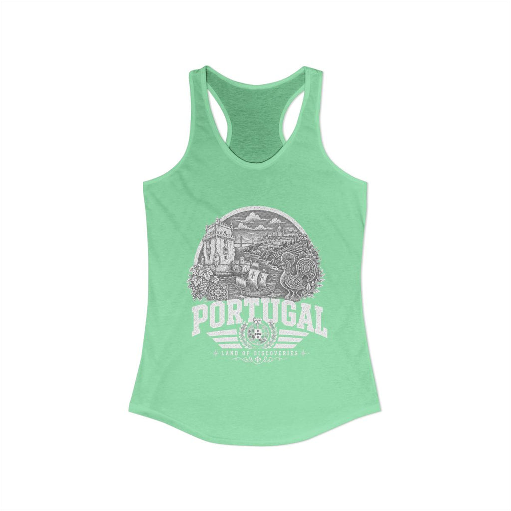 Portugal Women's Tank Top — Solid Mint (front)