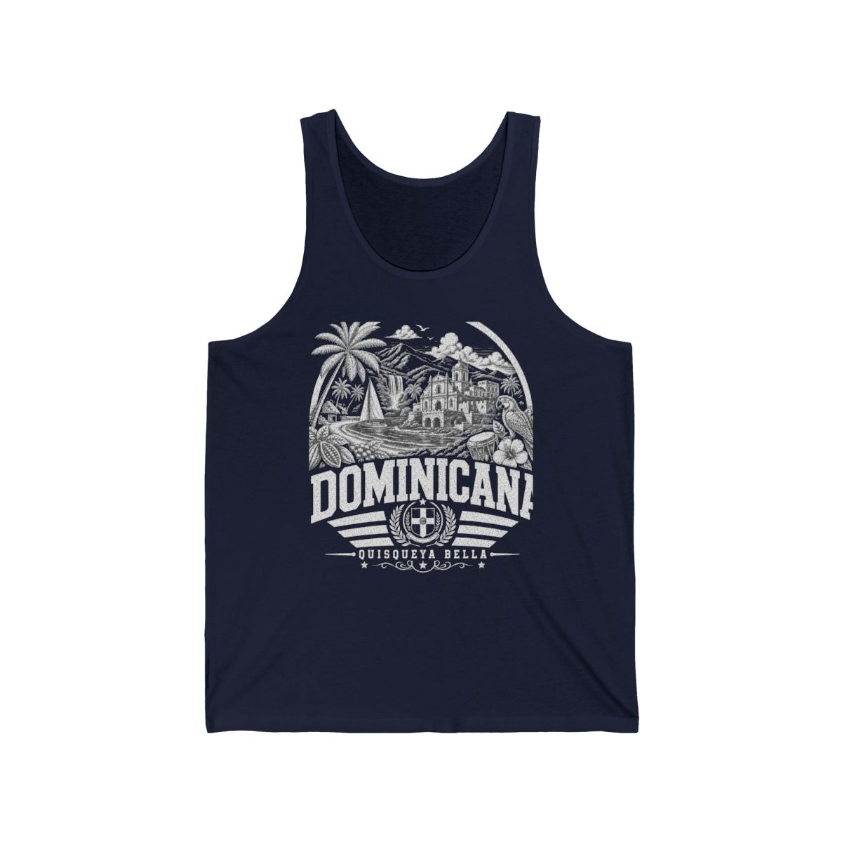 Republica Dominicana Men's Tank Top — Navy