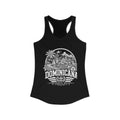 República Dominicana vintage landmarks tank top — iconic landmark design | Nameshi Destinations (view 2)