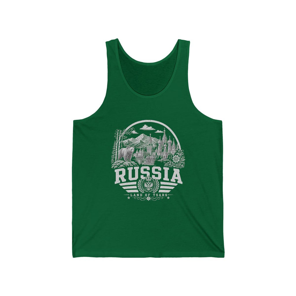 Russia Men's Tank Top — Kelly (front)