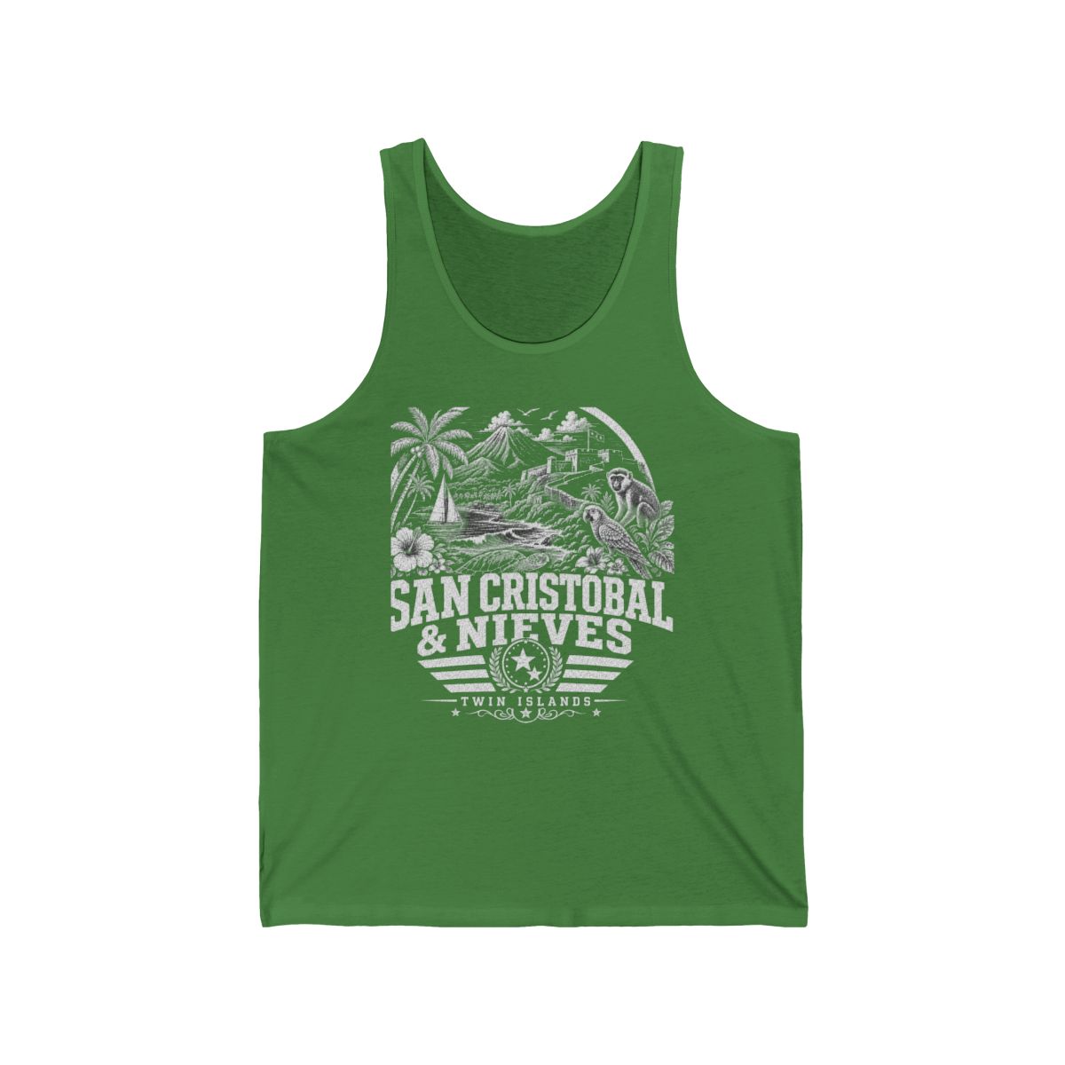 San Cristóbal y Nieves Men's Tank Top — Leaf