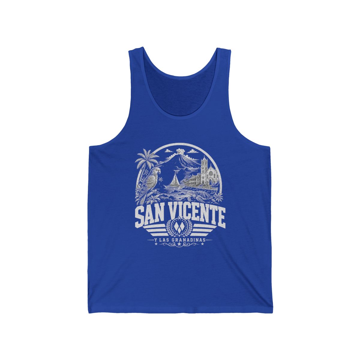 San Vicente vintage landmarks men's tee — iconic landmark design | Nameshi Destinations (view 6)