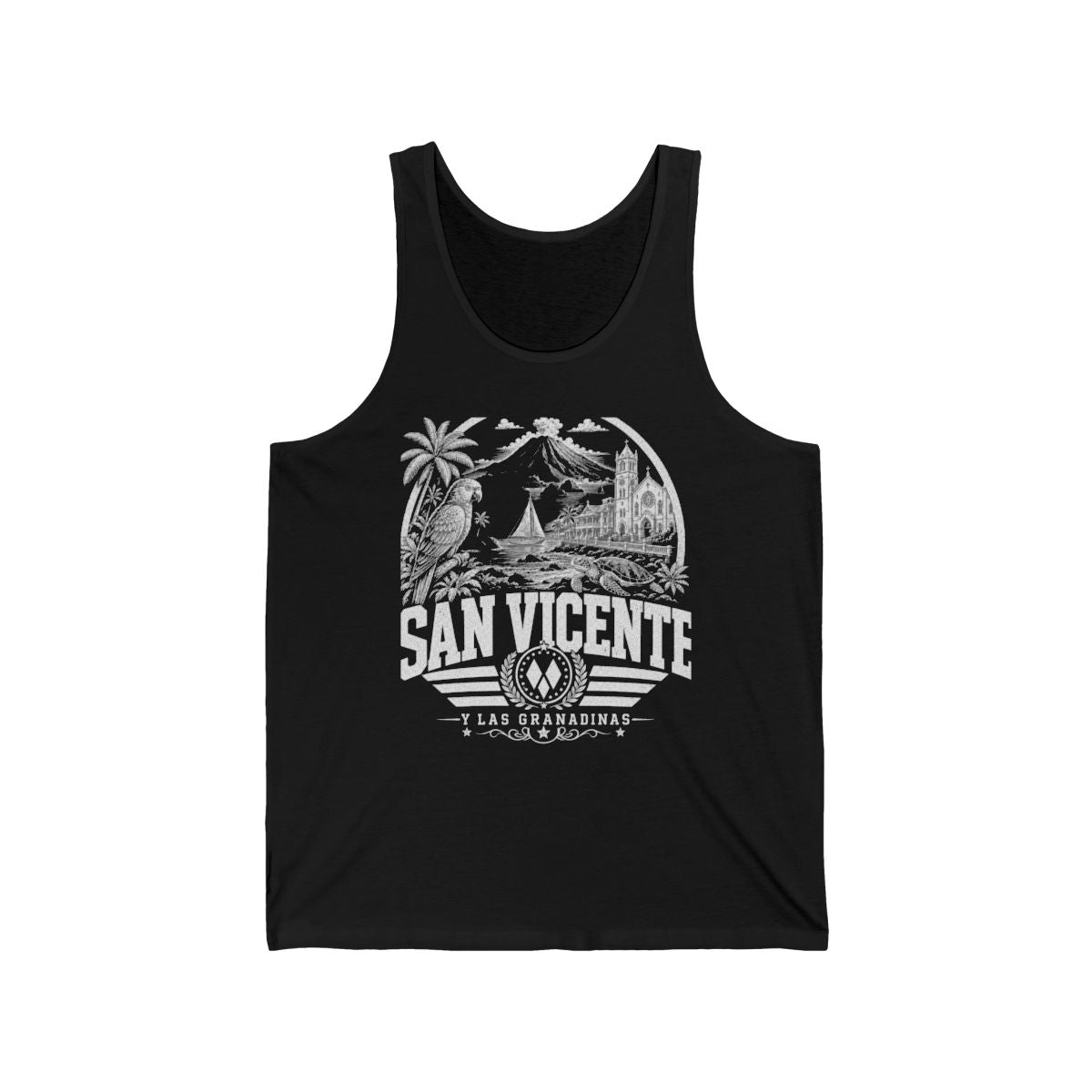 San Vicente & Las Granadinas Men's Tank Top — Black
