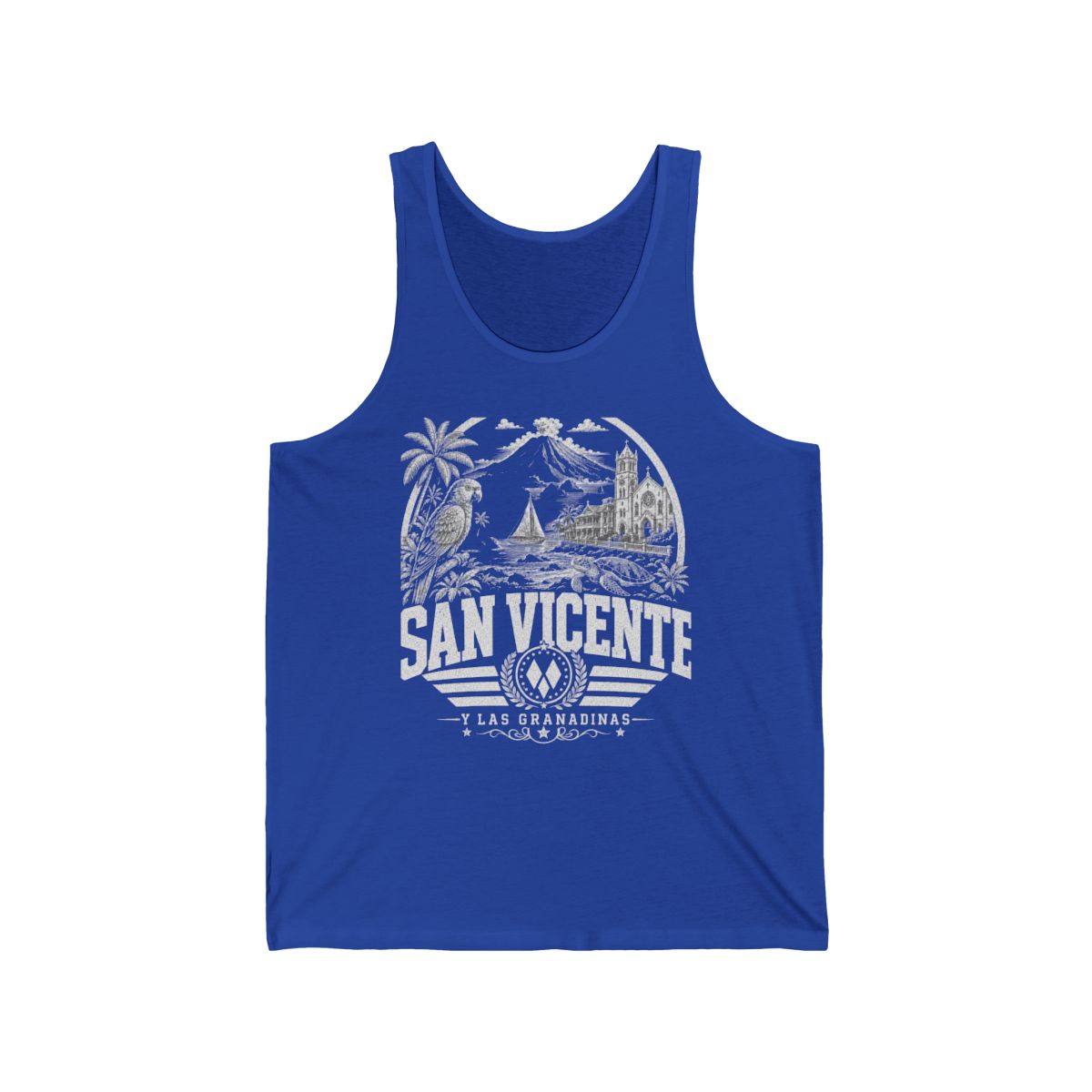 San Vicente & Las Granadinas Men's Tank Top — True Royal