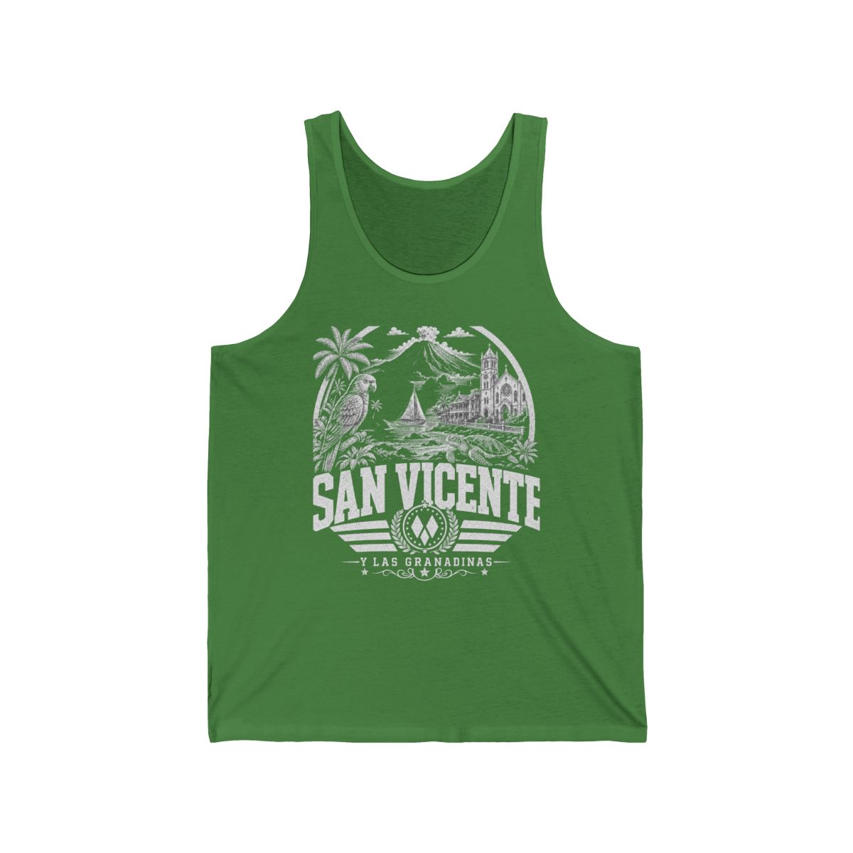 San Vicente & Las Granadinas Men's Tank Top — Leaf