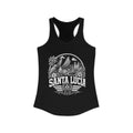 Santa Lucía vintage landmarks tank top — iconic landmark design | Nameshi Destinations (view 1)