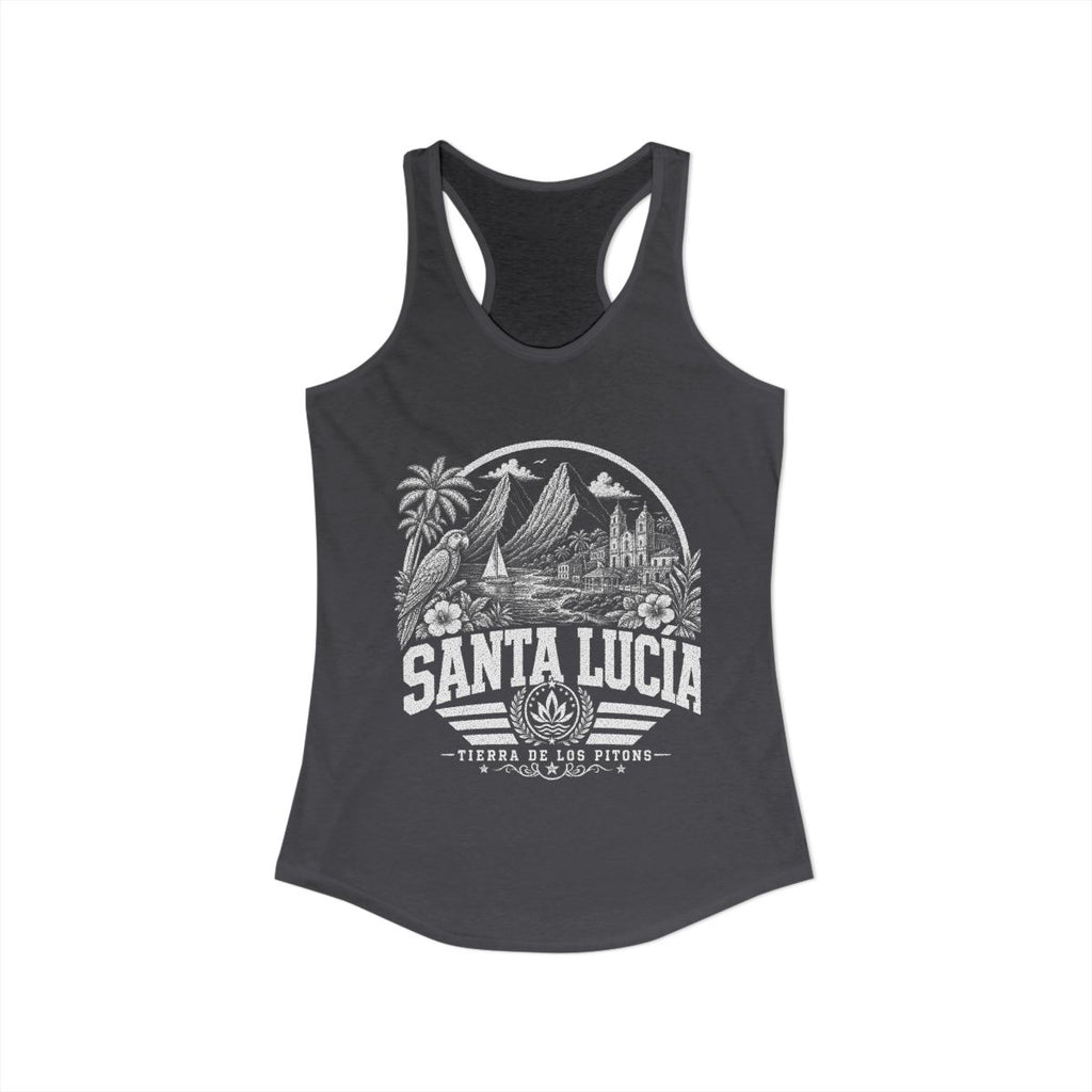 Santa Lucía vintage landmarks tank top — iconic landmark design | Nameshi Destinations (view 29)