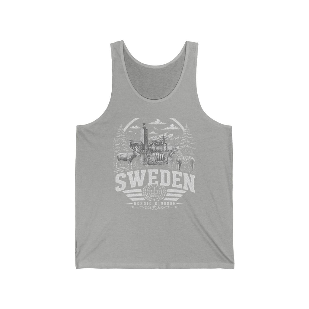 Sweden Men's Tank Top — Athletic Heather (front)