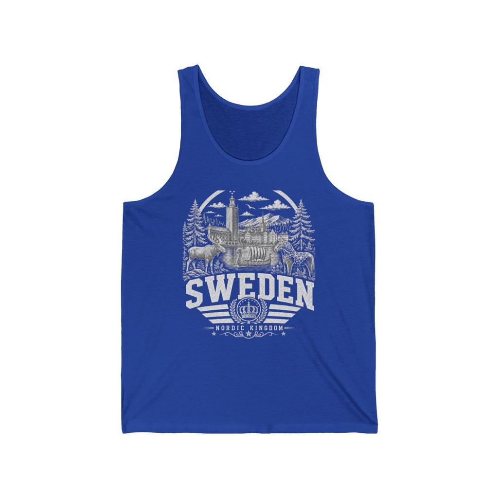 Sweden Men's Tank Top — True Royal (front)